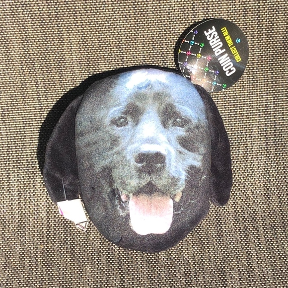 BLACK LABRADOR lifelike coin purse NWT - Picture 4 of 4